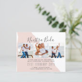 Nuestra Boda Photo Collage Wedding INVITE (Staand voorkant)