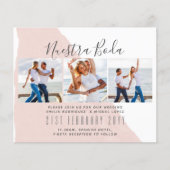 Nuestra Boda Photo Collage Wedding INVITE (Voorkant)