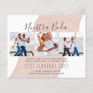 Nuestra Boda Photo Collage Wedding INVITE