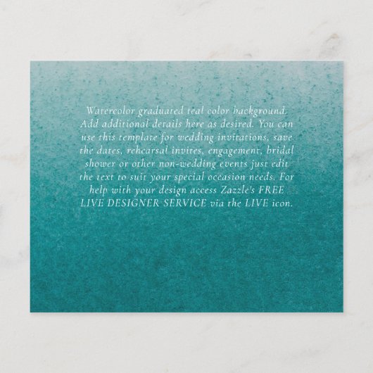 Nuestra Boda Photo Collage Wedding INVITE (Achterkant)