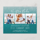 Nuestra Boda Photo Collage Wedding INVITE (Voorkant)