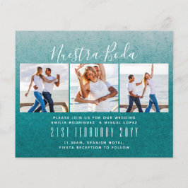 Nuestra Boda Photo Collage Wedding INVITE