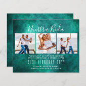 Nuestra Boda Photo Collage Wedding INVITE (Voorkant / Achterkant)