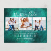 Nuestra Boda Photo Collage Wedding INVITE (Voorkant)