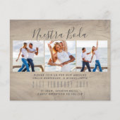 Nuestra Boda Photo Collage Wedding INVITE Flyer (Voorkant)