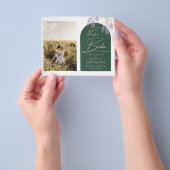 NUESTRA BODA PHOTO Wisteria Spanish Wedding Invite Flyer (Hand)