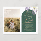 NUESTRA BODA PHOTO Wisteria Spanish Wedding Invite Flyer (Voorkant)