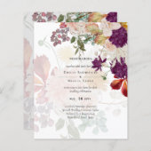 NUESTRA BODA Plum Herfst Floral Spain Wedding (Voorkant / Achterkant)