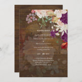 NUESTRA BODA Plum Herfst Floral Spain Wedding (Voorkant / Achterkant)