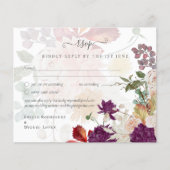 NUESTRA BODA Plum Herfst Floral Spain Wedding (Voorkant)