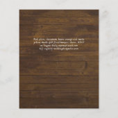 NUESTRA BODA Plum Herfst Floral Spain Wedding Flyer (Achterkant)