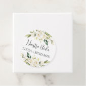 Nuestra boda Ronde Bedankjes Labels (In situ)