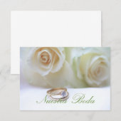 Nuestra Boda - Spaanse trouwuitnodiging Kaart (Voorkant / Achterkant)