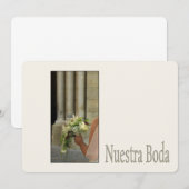 Nuestra Boda - Spaanse trouwuitnodiging Kaart (Voorkant / Achterkant)