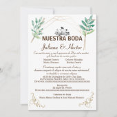 Nuestra Boda Uitnodiging (Voorkant)