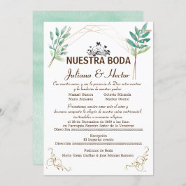 Nuestra Boda Uitnodiging