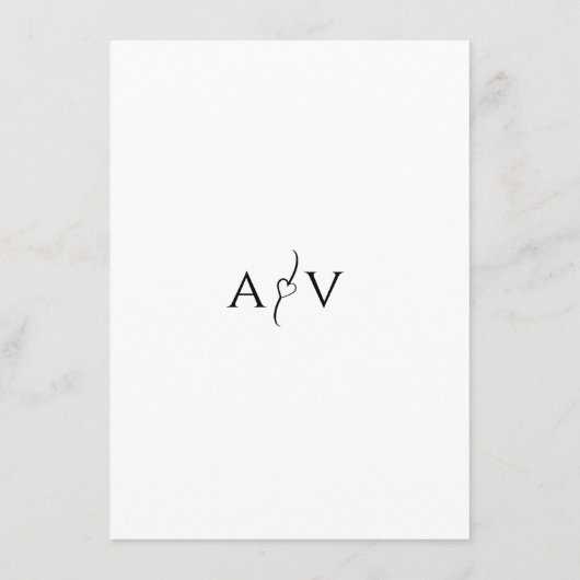 Nuestra Boda Wedding Details Elegante Informatiekaartje (Achterkant)