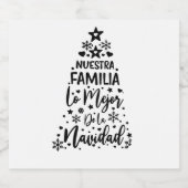 Nuestra Familia Lo Mejor de la Navidad Sparkling Wijnetiket (Enkel label)