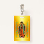 Nuestra Señora de Guadalupe Badge (Achterkant met clip)