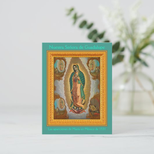 Nuestra Señora de Guadalupe Briefkaart (Staand voorkant)
