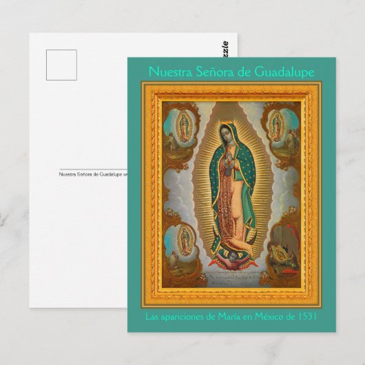 Nuestra Señora de Guadalupe Briefkaart (Voorkant / Achterkant)