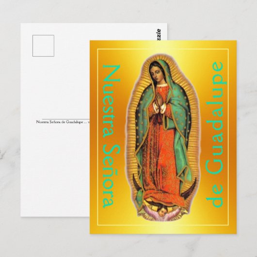Nuestra Señora de Guadalupe Briefkaart (Voorkant / Achterkant)