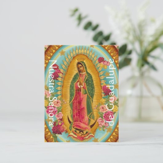 Nuestra Señora de Guadalupe Briefkaart (Staand voorkant)