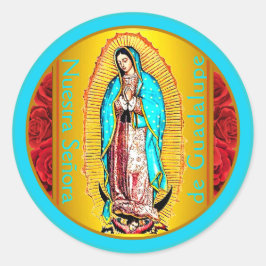 Nuestra Señora de Guadalupe Classic Round Sticker