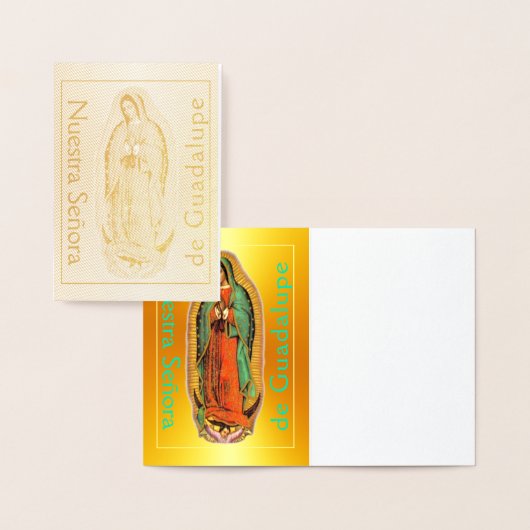 Nuestra Señora de Guadalupe Gold Foil Card Folie Kaarten (Display)