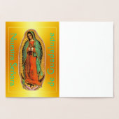 Nuestra Señora de Guadalupe Gold Foil Card Folie Kaarten (Binnen)