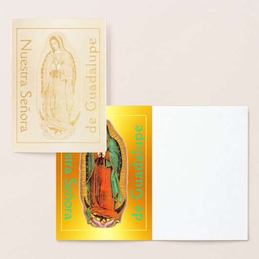 Nuestra Señora de Guadalupe Gold Foil Card Folie Kaarten (Display)