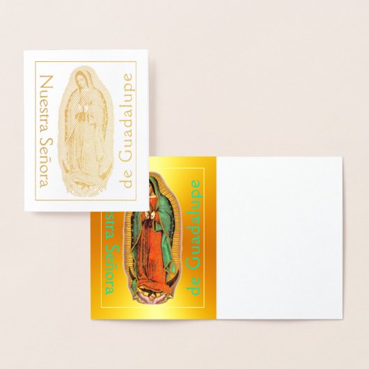 Nuestra Señora de Guadalupe Gold Foil Card Folie Kaarten (Display)