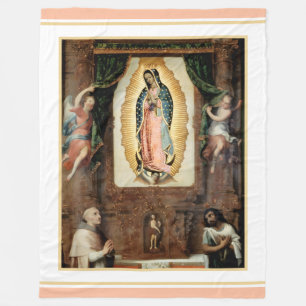 Nuestra Señora de Guadalupe grote fleece deken