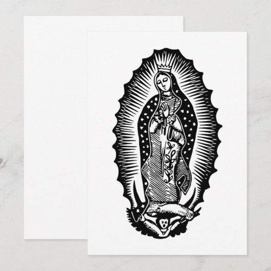 Nuestra Señora de Guadalupe Kaart (Voorkant / Achterkant)