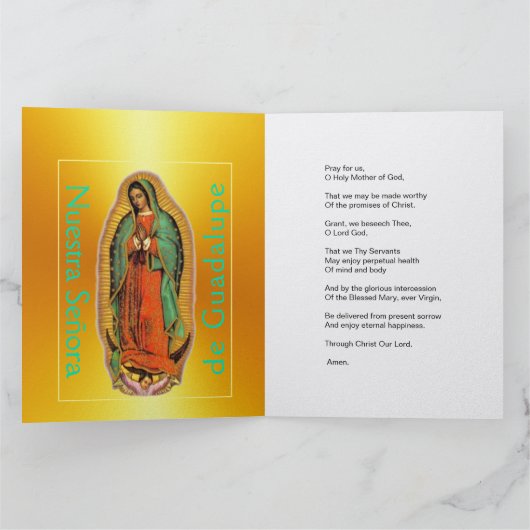 Nuestra Señora de Guadalupe Kaart (Binnen)