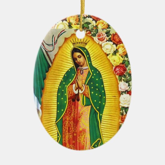 Nuestra Señora de Guadalupe Keramisch Ornament (Voorkant)