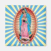 Nuestra Señora de Guadalupe magneet (vierkant) (Voorkant)