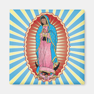 Nuestra Señora de Guadalupe magneet (vierkant)