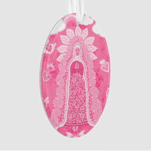 Nuestra Señora de Guadalupe Pink Ornament (voorkant)