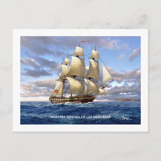 Nuestra Señora de las Mercedes Frigate Briefkaarte Briefkaart (Voorkant)