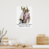 NUESTRA SEÑORA DEL CARMEN KAART POSTER (Keuken)