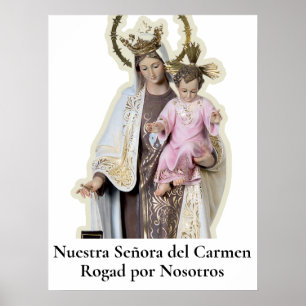 NUESTRA SEÑORA DEL CARMEN KAART POSTER