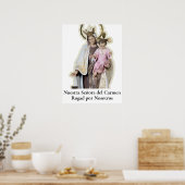 NUESTRA SEÑORA DEL CARMEN KAART POSTER (Keuken)