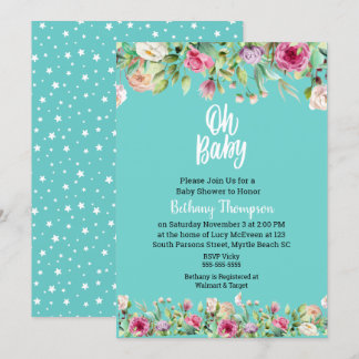 Nuetral Baby shower_Oh Baby Kaart