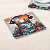 Nueva York, graffiti. Kartonnen Onderzetters (Schuin)