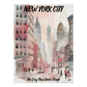 Nueva York: La Ciudad Que Nunca Duerme Perfect Poster (Voorkant)