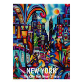 Nueva York: La Ciudad Que Nunca Duerme. Perfect Poster (Voorkant)