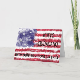 Nuevo ciudadano americano kaart