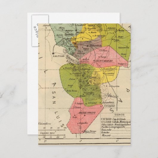 Nuevo Leon, Mexico Briefkaart (Voorkant / Achterkant)