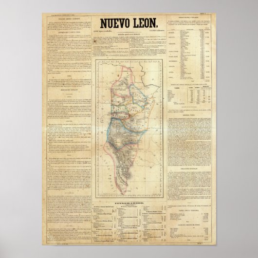 Nuevo Leon, Mexico Poster (Voorkant)